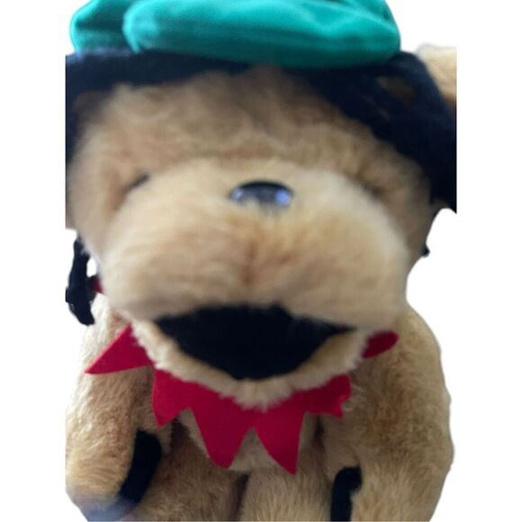 Steven Smith Red Collar Grateful Dead Jointed Rasta Bear Stuffed Plush 12" - Picture 7 of 9